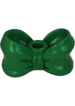 Kersten Świecznik &quot;Bow&quot; w kolorze zielonym - 13,5 x 7 x 7 cm ze sklepu Limango Polska w kategorii Świeczniki - zdjęcie 185404605