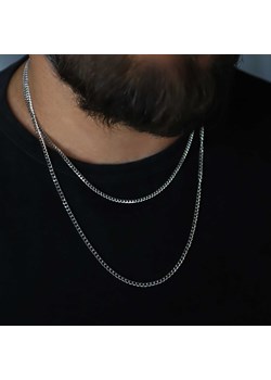 Łańcuszek srebrny męski splot pancerka 3 mm ze stali chirurgicznej ze sklepu otien.com w kategorii Łańcuszki - zdjęcie 185408059