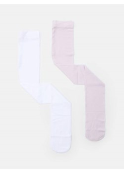 Sinsay - Rajstopy 2 pack - biały ze sklepu Sinsay w kategorii Rajstopy dziecięce - zdjęcie 185409916