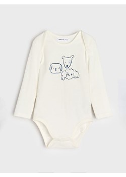 Sinsay - Body z nadrukiem - kremowy ze sklepu Sinsay w kategorii Odzież dla niemowląt - zdjęcie 185409955