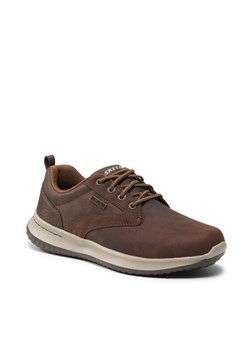 Półbuty Skechers Antigo 65693/CDB Brązowy ze sklepu eobuwie.pl w kategorii Półbuty męskie - zdjęcie 185411129