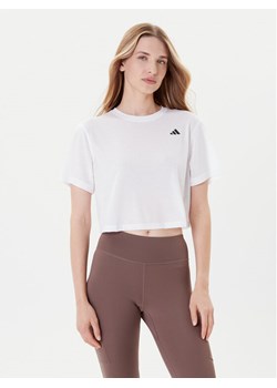 adidas Koszulka techniczna Train Essentials JC9556 Biały Loose Fit ze sklepu MODIVO w kategorii Bluzki damskie - zdjęcie 185411936