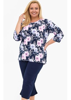 Dwuczęściowa piżama damska plus size 147/465 Anabel, Kolor granatowy-wzór, Rozmiar 3XL, Cornette ze sklepu Primodo w kategorii Piżamy damskie - zdjęcie 185412728