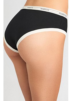 Marilyn figi damskie z bawełny organicznej w sportowym stylu czarne Denise, Kolor czarny, Rozmiar S/M, Marilyn ze sklepu Intymna w kategorii Majtki damskie - zdjęcie 185413586