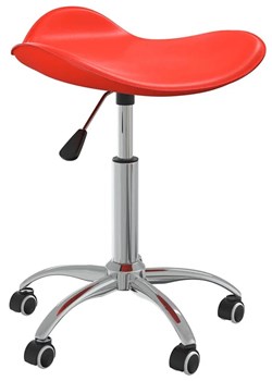 Czerwony minimalistyczny taboret obrotowy K6-H50 ze sklepu Edinos.pl w kategorii Dom - zdjęcie 185413745