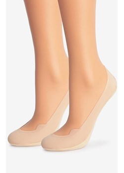 Marilyn 2-pack stopki damskie bawełniane z silikonem beżowe E23, Kolor beżowy, Rozmiar 35-37, Marilyn ze sklepu Intymna w kategorii Skarpetki damskie - zdjęcie 185414006