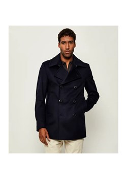 BOSS BLACK Wełniany płaszcz H-Hyde-Pcoat-254 | z dodatkiem kaszmiru ze sklepu Gomez Fashion Store w kategorii Płaszcze męskie - zdjęcie 185415035