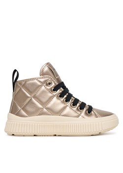 Sneakersy Geox J Laquinny J56M3F 000NF C2010 S Złoty ze sklepu eobuwie.pl w kategorii Buty sportowe dziecięce - zdjęcie 185415427