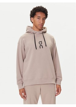 On Bluza Club Hoodie 1ME1003 Beżowy Relaxed Fit ze sklepu MODIVO w kategorii Bluzy męskie - zdjęcie 185415916