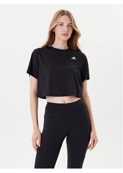 adidas Koszulka techniczna Train Essentials JC9555 Czarny Loose Fit ze sklepu MODIVO w kategorii Bluzki damskie - zdjęcie 185415927