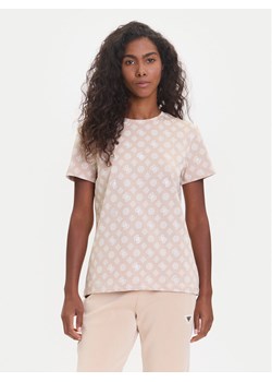 Guess T-Shirt V5YI04 I3Z14 Beżowy Regular Fit ze sklepu MODIVO w kategorii Bluzki damskie - zdjęcie 185416045