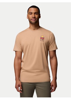 Columbia T-Shirt Explorers Canyon™ 2036451 Beżowy Regular Fit ze sklepu MODIVO w kategorii T-shirty męskie - zdjęcie 185416115
