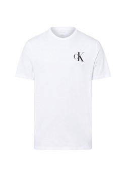 Calvin Klein Jeans Koszulka męska Mężczyźni Dżersej biały jednolity ze sklepu vangraaf w kategorii T-shirty męskie - zdjęcie 185417719