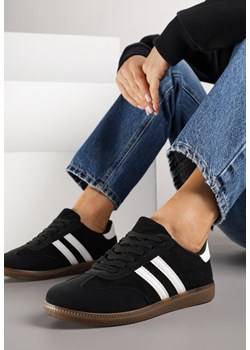 Czarne Sneakersy z Geometrycznym Wzorem Naliette ze sklepu renee.pl w kategorii Buty sportowe damskie - zdjęcie 185420709