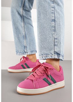 Różowe Sneakersy z Geometrycznym Wzorem Rillomia ze sklepu renee.pl w kategorii Buty sportowe damskie - zdjęcie 185420787