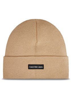 Calvin Klein Czapka Inst Patch K50K512142 Beżowy ze sklepu MODIVO w kategorii Czapki zimowe męskie - zdjęcie 185423036