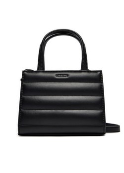 Calvin Klein Torebka Line Quilt Mini Tote K60K612116 Czarny ze sklepu MODIVO w kategorii Torebki damskie - zdjęcie 185423059