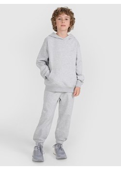 Chłopięce spodnie dresowe joggery 4F 4FJRMM00TTROM1628 - szare ze sklepu Sportstylestory.com w kategorii Spodnie chłopięce - zdjęcie 185425188