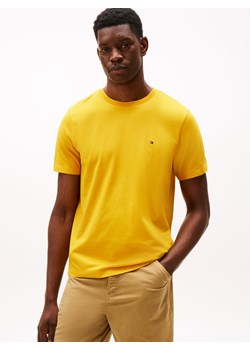 Tommy Hilfiger Koszulka męska Mężczyźni Bawełna żółty jednolity ze sklepu vangraaf w kategorii T-shirty męskie - zdjęcie 185425605