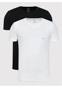 Armani Exchange Komplet 2 t-shirtów 956004 CC282 42520 Czarny Regular Fit ze sklepu MODIVO w kategorii T-shirty męskie - zdjęcie 185426596