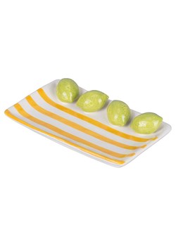 Villa d´Este Półmisek &quot;Fruit Life&quot; w kolorze żółto-pomarańczowym - dł. 15 cm ze sklepu Limango Polska w kategorii Misy i tace dekoracyjne - zdjęcie 185429517