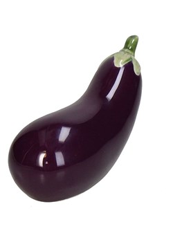 Kersten Figurka dekoracyjna &quot;Eggplant&quot; w kolorze fioletowym - 16 x 7,5 x 6,5 cm ze sklepu Limango Polska w kategorii Dekoracje - zdjęcie 185429895