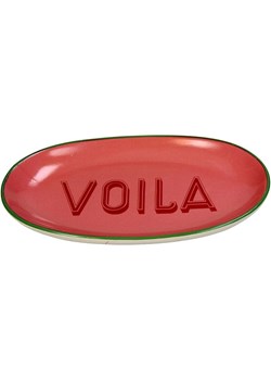 Kersten Talerz &quot;Voila&quot; w kolorze różowo-czerwonym do serwowania - 12,5 x 21 cm ze sklepu Limango Polska w kategorii Naczynia - zdjęcie 185429899