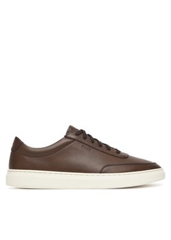 Sneakersy BOSS Kieran 50553142 Brązowy ze sklepu eobuwie.pl w kategorii Buty sportowe męskie - zdjęcie 185430398