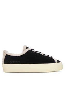 Sneakersy Inuikii Shearling Low 1001.001.0242 Czarny ze sklepu eobuwie.pl w kategorii Buty sportowe damskie - zdjęcie 185430408