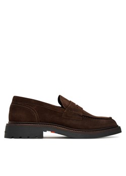 Mokasyny Tommy Hilfiger Comfort Lwt FM0FM05727 Brązowy ze sklepu eobuwie.pl w kategorii Mokasyny męskie - zdjęcie 185430567