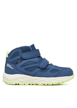 Jack Wolfskin Sneakersy Woodland 2 Texapore Mid Vc A64865 Niebieski ze sklepu MODIVO w kategorii Buty sportowe dziecięce - zdjęcie 185431355
