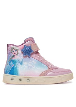 Sneakersy Geox J Skylin J568WF 0ANAJ C8004 S Różowy ze sklepu eobuwie.pl w kategorii Buty sportowe dziecięce - zdjęcie 185434447