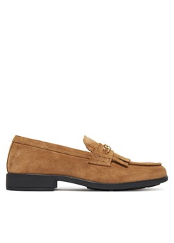 Tommy Hilfiger Loafersy Chain Fringe FW0FW08972 Brązowy ze sklepu MODIVO w kategorii Lordsy damskie - zdjęcie 185435438