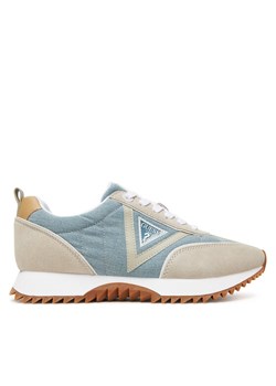 Guess Sneakersy FLTBAI DEN12 Niebieski ze sklepu MODIVO w kategorii Buty sportowe damskie - zdjęcie 185435556