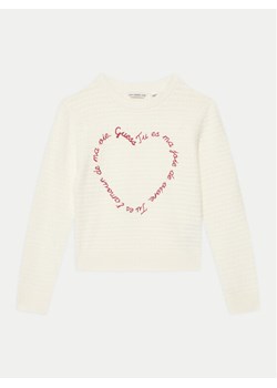 Guess Sweter J5GR00 Z3MZ0 Écru Regular Fit ze sklepu MODIVO w kategorii Swetry dziewczęce - zdjęcie 185435649