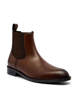 BOSS BLACK Skórzane sztyblety Tayil_Cheb_bu ze sklepu Gomez Fashion Store w kategorii Buty zimowe męskie - zdjęcie 185437495