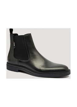 BOSS BLACK Skórzane sztyblety Calev_Cheb_ltfb ze sklepu Gomez Fashion Store w kategorii Buty zimowe męskie - zdjęcie 185437517