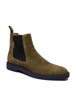 BOSS BLACK Skórzane sztyblety Calev_Cheb_sdfb ze sklepu Gomez Fashion Store w kategorii Buty zimowe męskie - zdjęcie 185437535