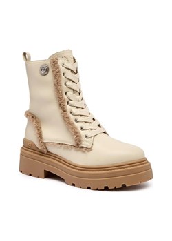 Pinko Skórzane botki MIA 18 | shearling ze sklepu Gomez Fashion Store w kategorii Botki - zdjęcie 185437587