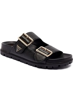 Guess Skórzane klapki FASTEN ze sklepu Gomez Fashion Store w kategorii Klapki damskie - zdjęcie 185437896