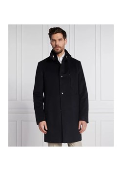 BOSS BLACK Wełniany płaszcz H-Hyde-Standup-224 | z dodatkiem kaszmiru ze sklepu Gomez Fashion Store w kategorii Płaszcze męskie - zdjęcie 185440646