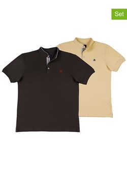 The Time of Bocha Koszulki polo (2 szt.) w kolorze żółto-ciemnobrązowym ze sklepu Limango Polska w kategorii T-shirty męskie - zdjęcie 185440726