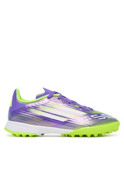 Buty do piłki nożnej adidas F50 League Turf Boots Kids JI0000 Fioletowy ze sklepu eobuwie.pl w kategorii Buty sportowe dziecięce - zdjęcie 185440827