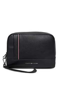 Saszetka Tommy Hilfiger Th Central Pouch AM0AM13790 Czarny ze sklepu eobuwie.pl w kategorii Saszetki - zdjęcie 185440896