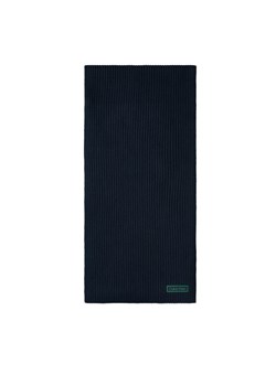 Calvin Klein Szal Patch Chunky Rib Cotton Scarf LV04D8055G Granatowy ze sklepu MODIVO w kategorii Szaliki męskie - zdjęcie 185441888