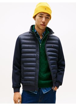 Tommy Hilfiger Pikowana kurtka męska Mężczyźni Bawełna granatowy jednolity ze sklepu vangraaf w kategorii Kurtki męskie - zdjęcie 185443298