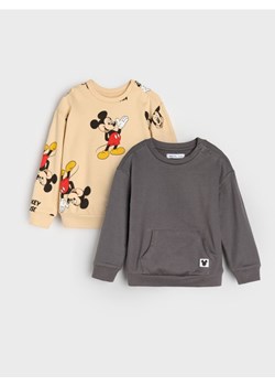 Sinsay - Bluzy 2 pack Mickey Mouse - beżowy ze sklepu Sinsay w kategorii Bluzy i swetry - zdjęcie 185443818