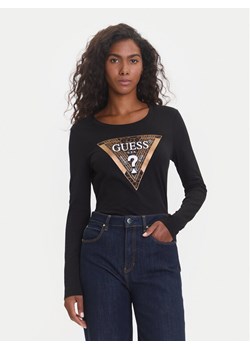 Guess Bluzka W5BI75 J1314 Czarny Regular Fit ze sklepu MODIVO w kategorii Bluzki damskie - zdjęcie 185444065