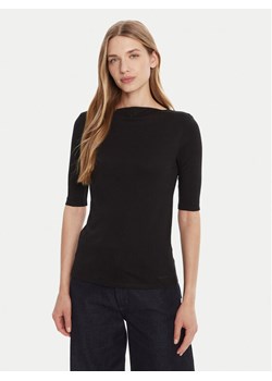 Calvin Klein Bluzka LV044C217G Czarny Slim Fit ze sklepu MODIVO w kategorii Bluzki damskie - zdjęcie 185444085