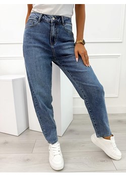 Niebieskie Spodnie Mom Jeans ze sklepu ModnaKiecka.pl w kategorii Jeansy damskie - zdjęcie 185444325
